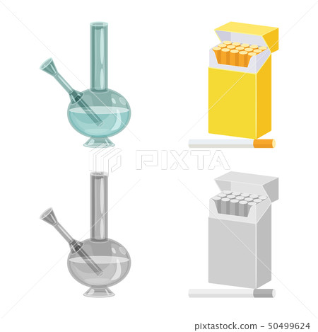 Vector design of refuse and stop sign. Collection of refuse and habit vector icon for stock. Vector design of refuse and stop sign. Collection of refuse and habit vector icon for stock. 50499624