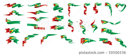 Guyana flag, vector illustration on a white background 50500336