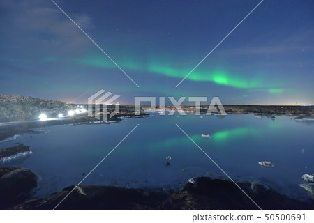 藍色潟湖和極光 50500691