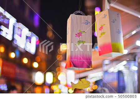 街市漢城夜間街道風景 50500803