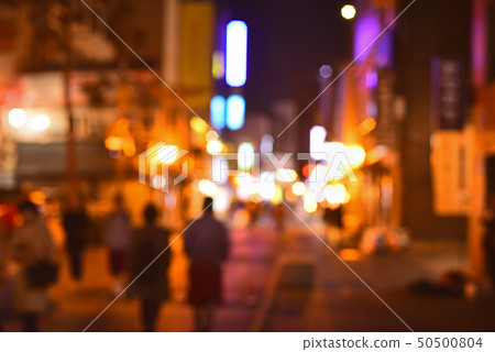 街市漢城夜間街道風景 50500804