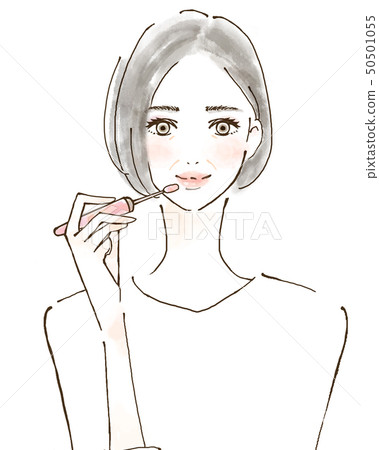 Woman wearing a lipstick Woman wearing a lipstick 50501055