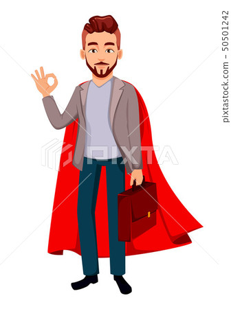 Cartoon character businessman in casual clothes Cartoon character businessman in casual clothes 50501242