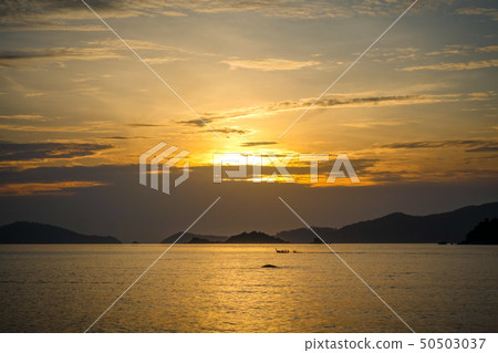 Tropical beach at sunset in Koh Lipe, Thailand Tropical beach at sunset in Koh Lipe, Thailand 50503037