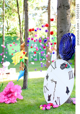 Festive decorations for summer camp. 50503195