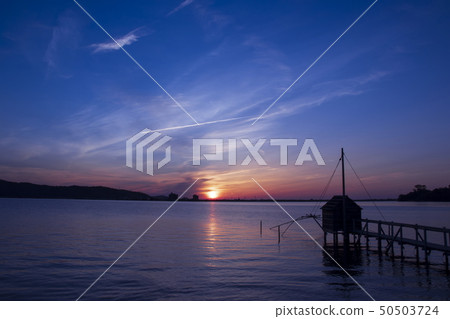 Lake Togo and sunset 50503724