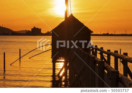 Lake Togo and sunset 50503737