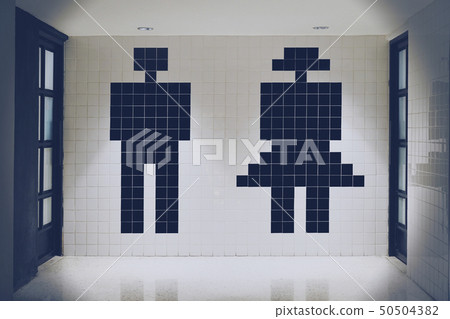 sign toilet of man and woman icon sign toilet of man and woman icon 50504382