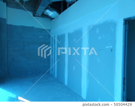 Drywall installation work in progress Drywall installation work in progress 50504429