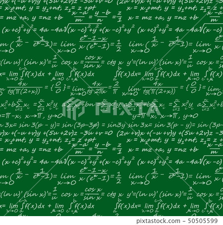 Scientific Formulas Algebra Equations Theorems Stock Illustration