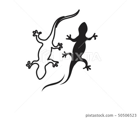 Lizard Chameleon Gecko Silhouette black Lizard Chameleon Gecko Silhouette black 50506523
