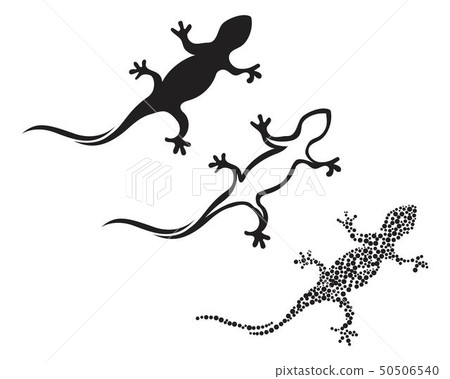 Lizard Chameleon Gecko Silhouette black Lizard Chameleon Gecko Silhouette black 50506540