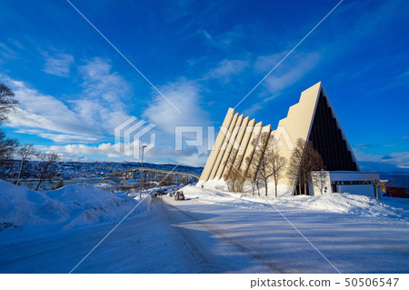 Amazing view of Norway Arctic church in Tromso 50506547