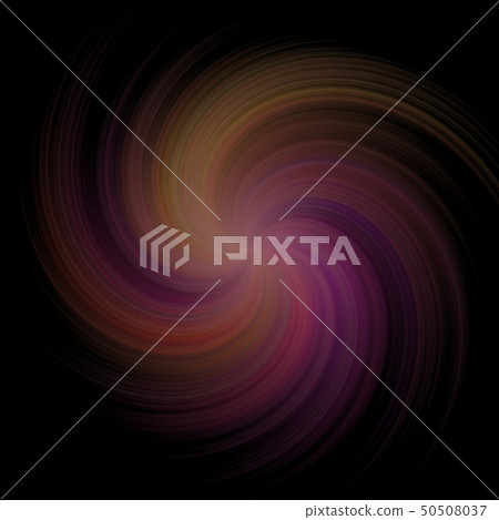 Colorful twisted spiral in black. Fantasy or 50508037