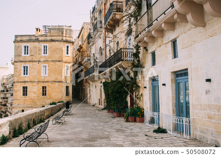 View in the center of Senglea, L-Isla, Malta 50508072