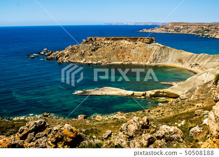 View of the Gnejna Bay from the hill View of the Gnejna Bay from the hill 50508188