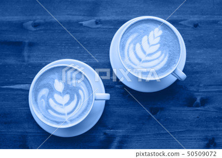 Two cups of cappuccino 50509072