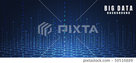 Abstract technology background with Big data - Stock Illustration ...