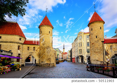 Viru Gate, old town of Tallinn, Estonia Viru Gate, old town of Tallinn, Estonia 50511903