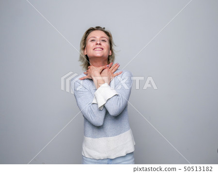 Agressive woman in studio. Agressive woman in studio. 50513182