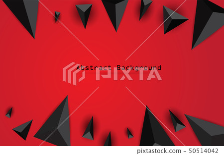 Abstract Background with Black Triangles. - Stock Illustration ...
