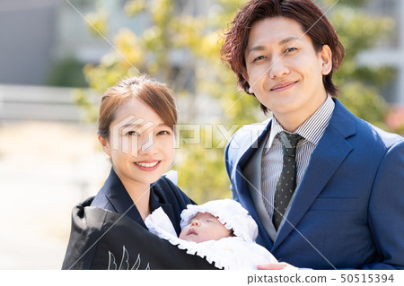 Visiting the shrine baby family child care child care event celebration 50515394