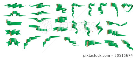 Turkmenistan flag, vector illustration on a white background Turkmenistan flag, vector illustration on a white background 50515674