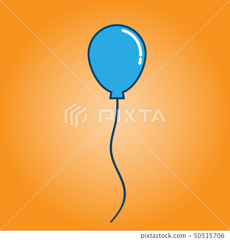 blue ballon vector  icon 50515706