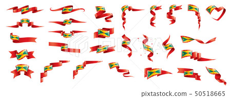 Grenada flag, vector illustration on a white background 50518665