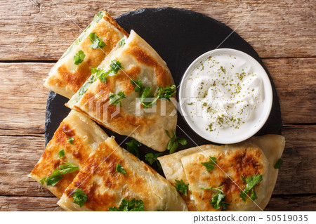Afghan fried flat breads with potatoes, green 50519035