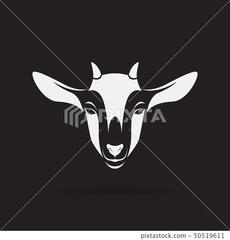 Vector of goat head design on a white background, Vector of goat head design on a white background, 50519611