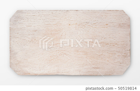 White wooden board isolated, top view White wooden board isolated, top view 50519814