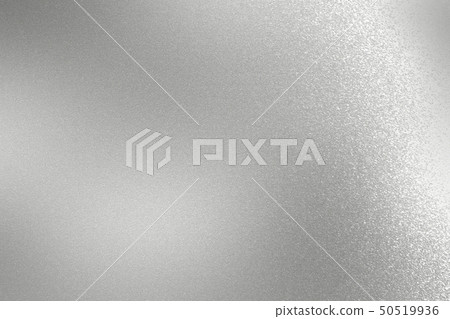 Scratches on silver metallic sheet, abstract 50519936