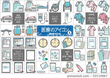 Medical related _ icon set 1 (color) 50519967