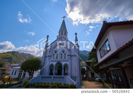 島根的Tsuwano天主教堂（San-in的小京都）Tsuwano Town Tonomachi Street 50520841