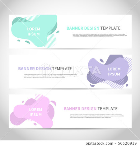 Banners vector design or headers web template... - Stock Illustration ...