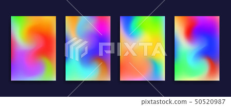 Vector flyers with liquid colorful vibrant background. Vector Creative deign Vector flyers with liquid colorful vibrant background. Vector Creative deign 50520987