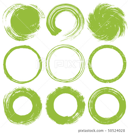 Matcha new tea circle writing brush illustration 50524028