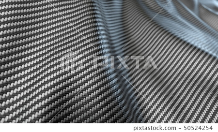 gray Carbon fiber cloth wave. 3d illustration 50524254