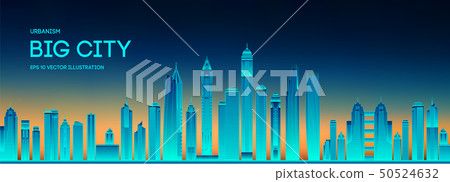 Retro background futuristic landscape 1980s style. Futuristic skyscraper city. Digital landscape Retro background futuristic landscape 1980s style. Futuristic skyscraper city. Digital landscape 50524632