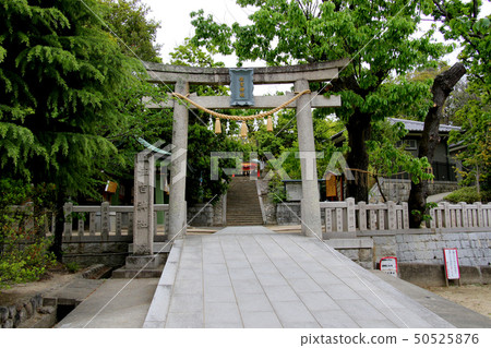 Chokouji Sumiyoshi Shrine坐落在豐中市服部綠地公園附近的住宅區 50525876