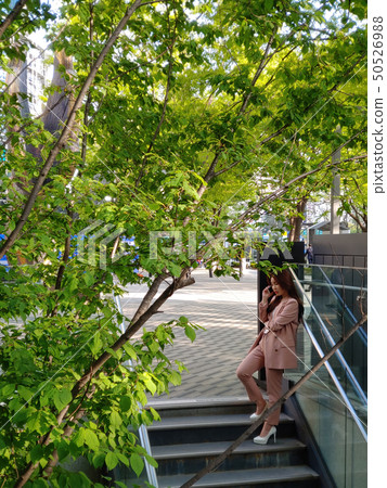 Business Woman, Korea, Seoul, Yeouido, Securities, Skyscraper, Building Forest, City, Lifestyle, 50526988