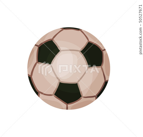 Soccer ball. Black and white. Vector illustration on white background. Soccer ball. Black and white. Vector illustration on white background. 50527671