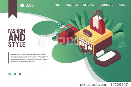 Vector concept illustration with woman bags  50529307