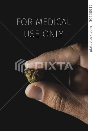 marihuana bud and text for medical use only marihuana bud and text for medical use only 50530912