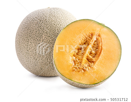 Gourd and watermelon Fruit and fruit cutting slices fruit cantaloupe slice Melon luxury slice 50531712