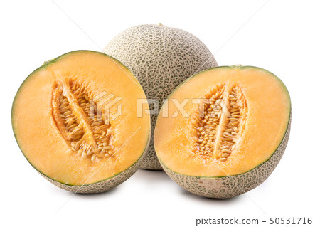 Gourd and watermelon Fruit and fruit cutting slices fruit cantaloupe slice Melon luxury slice 50531716