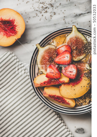 Healthy breakfast bowl with yogurt, fruits and Healthy breakfast bowl with yogurt, fruits and 50532033