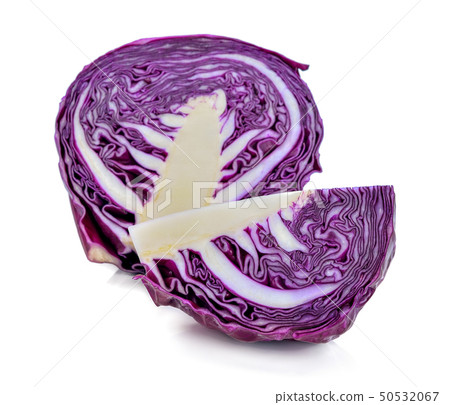 red cabbage isolated on white 50532067