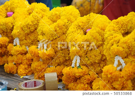 Flower and flower market in Bangkok, Pak Klong Market 50533868